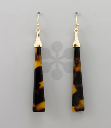 Marble Acrylic Bar Earrings