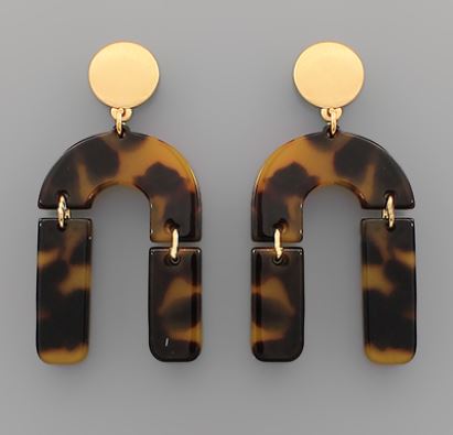Tortoise Arch Earrings