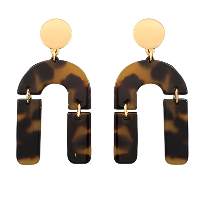 Tortoise Arch Earrings