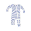 Navy Stripe Footie