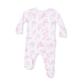 Puppy Pink Toile Footie