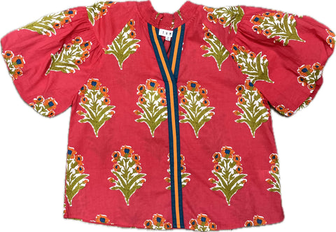 Maggie Floral Puff Sleeve Top