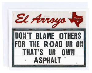 Ur Own Asphalt Card