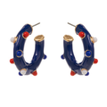 Patriotic Color Enamel Hoops