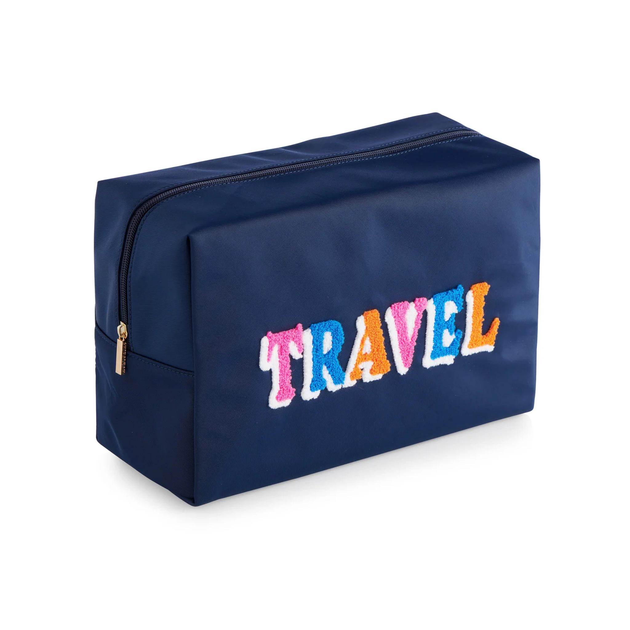 Travel Oversize Navy Zip Pouch