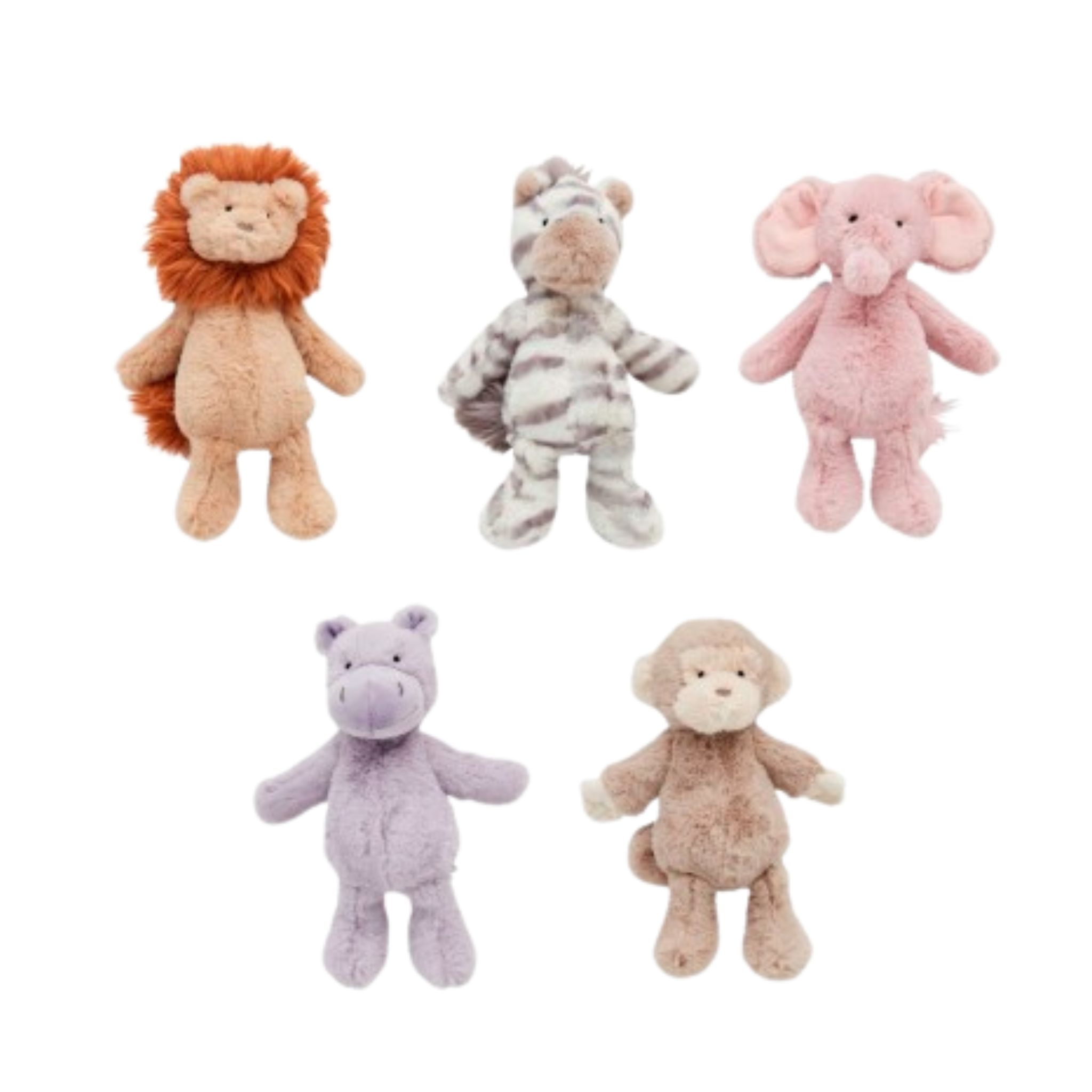 Safari Plush Rattle Pals