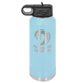 Custom Light Blue Water Bottle