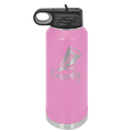 Custom Light Purple Water Bottle