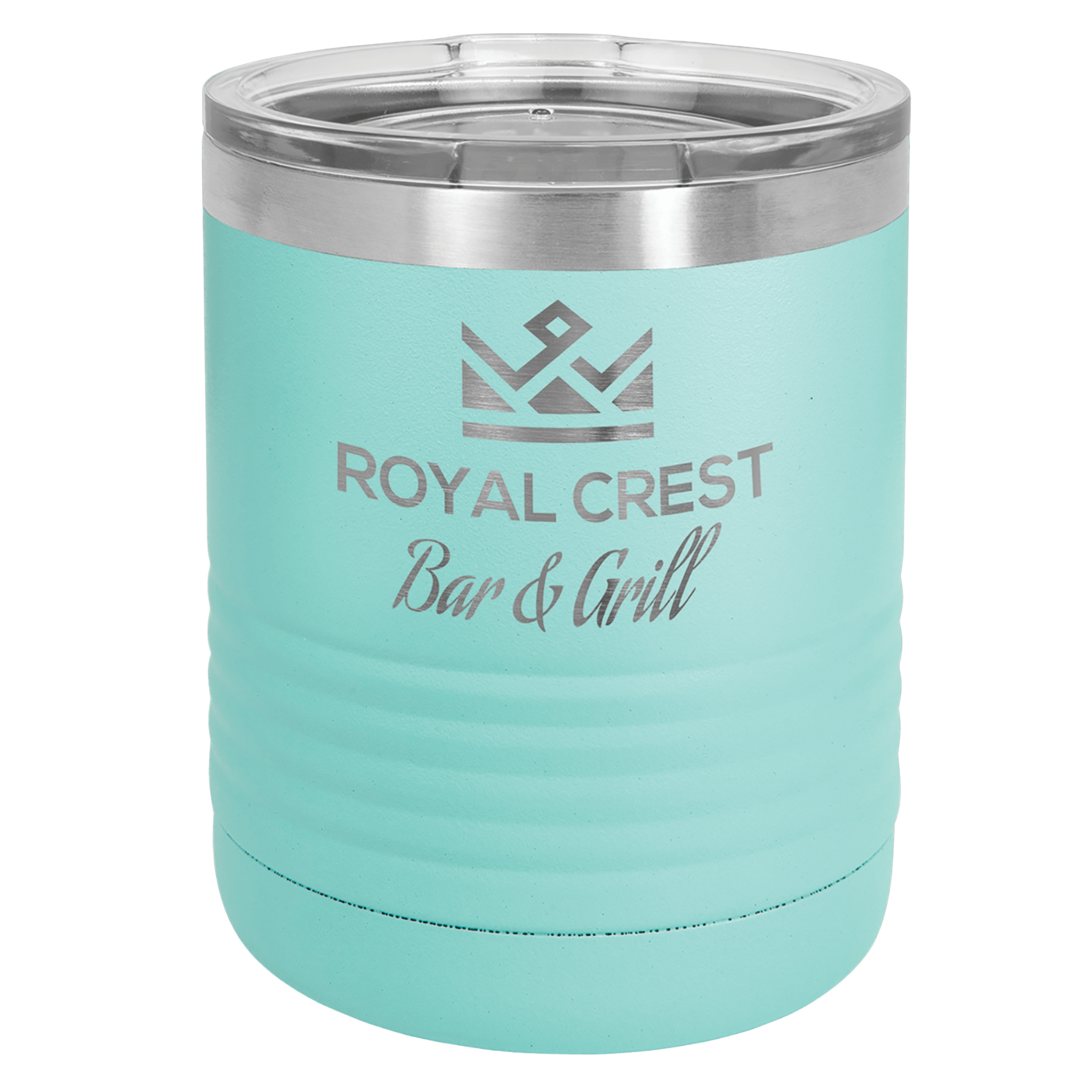 Custom Teal Lowball Tumbler
