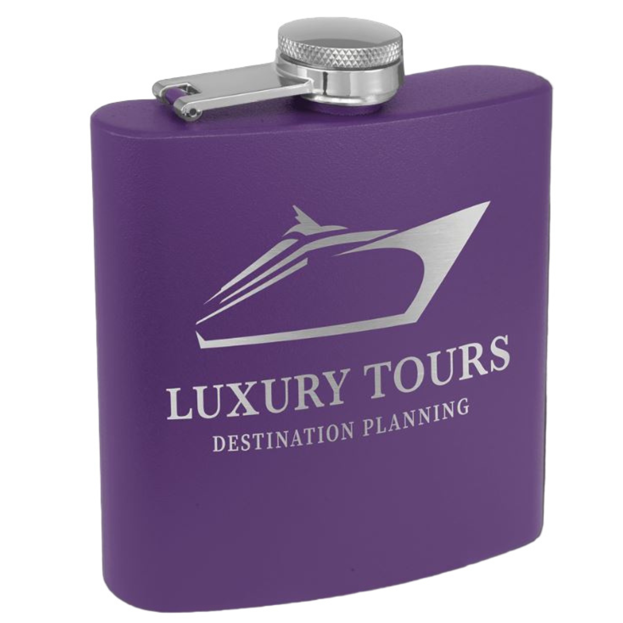 Purple Metal Flask