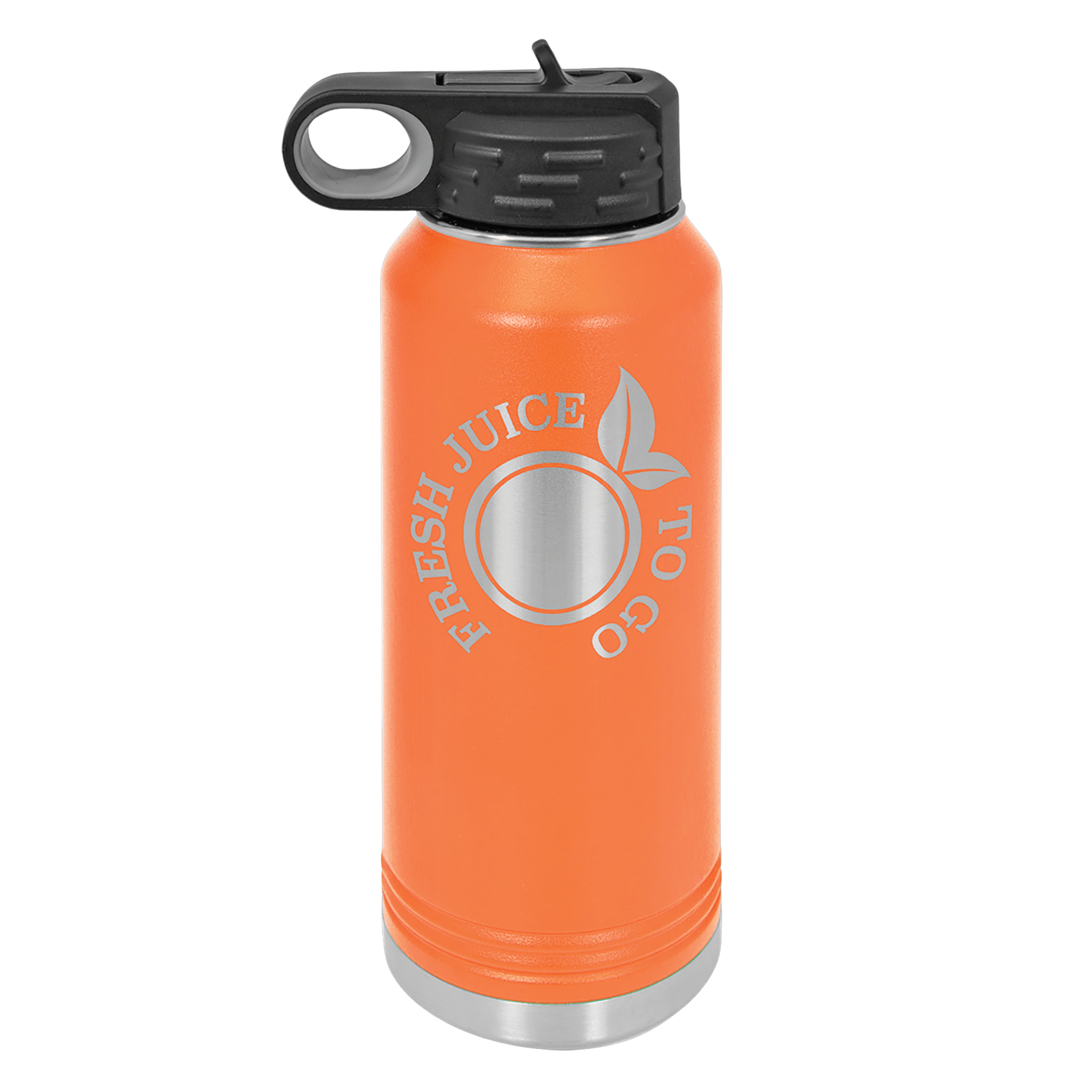 Custom Orange Water Bottle