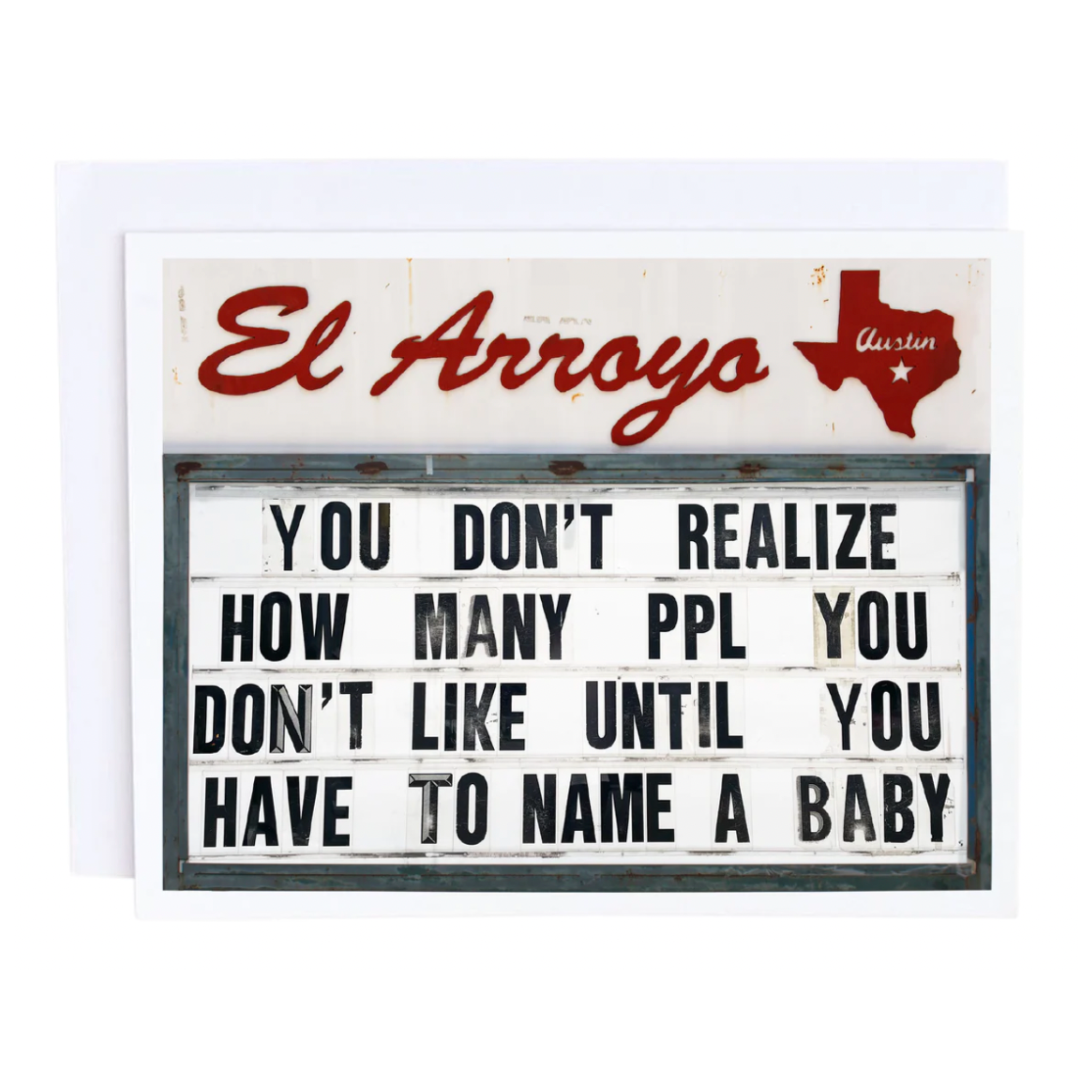 Baby Names Card