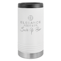 Custom White Skinny Can Koozie