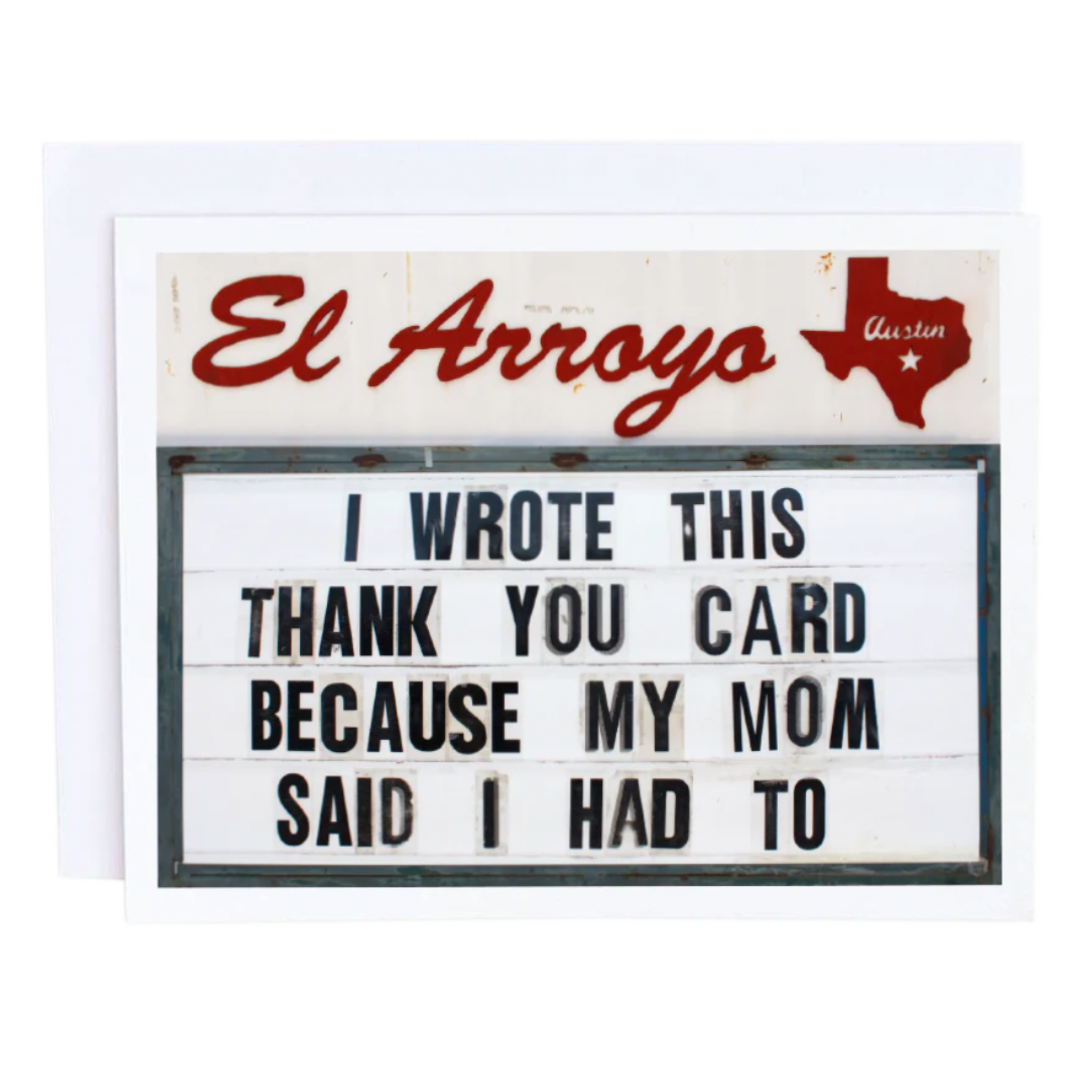 Mom Thank You Card