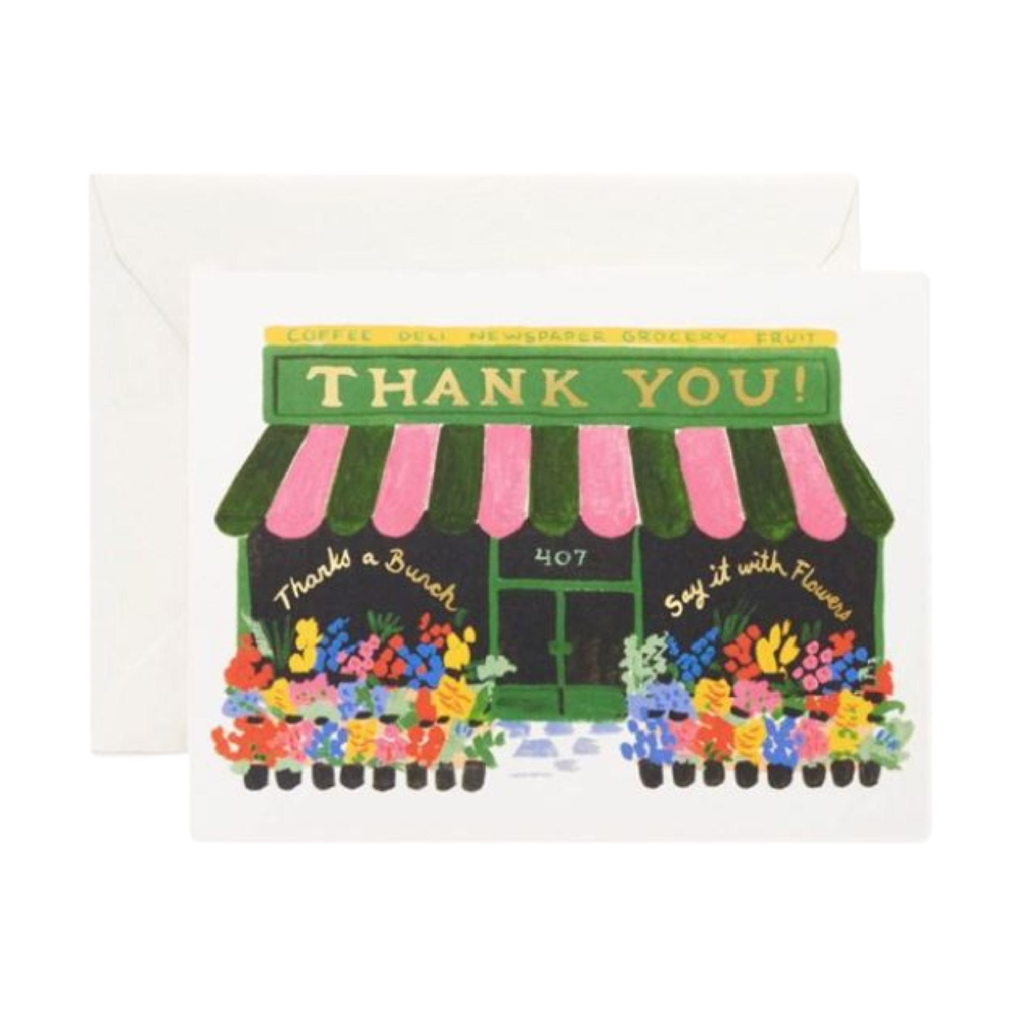 Flower Shop Thank You Card
