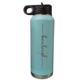 Custom Teal Water Bottle