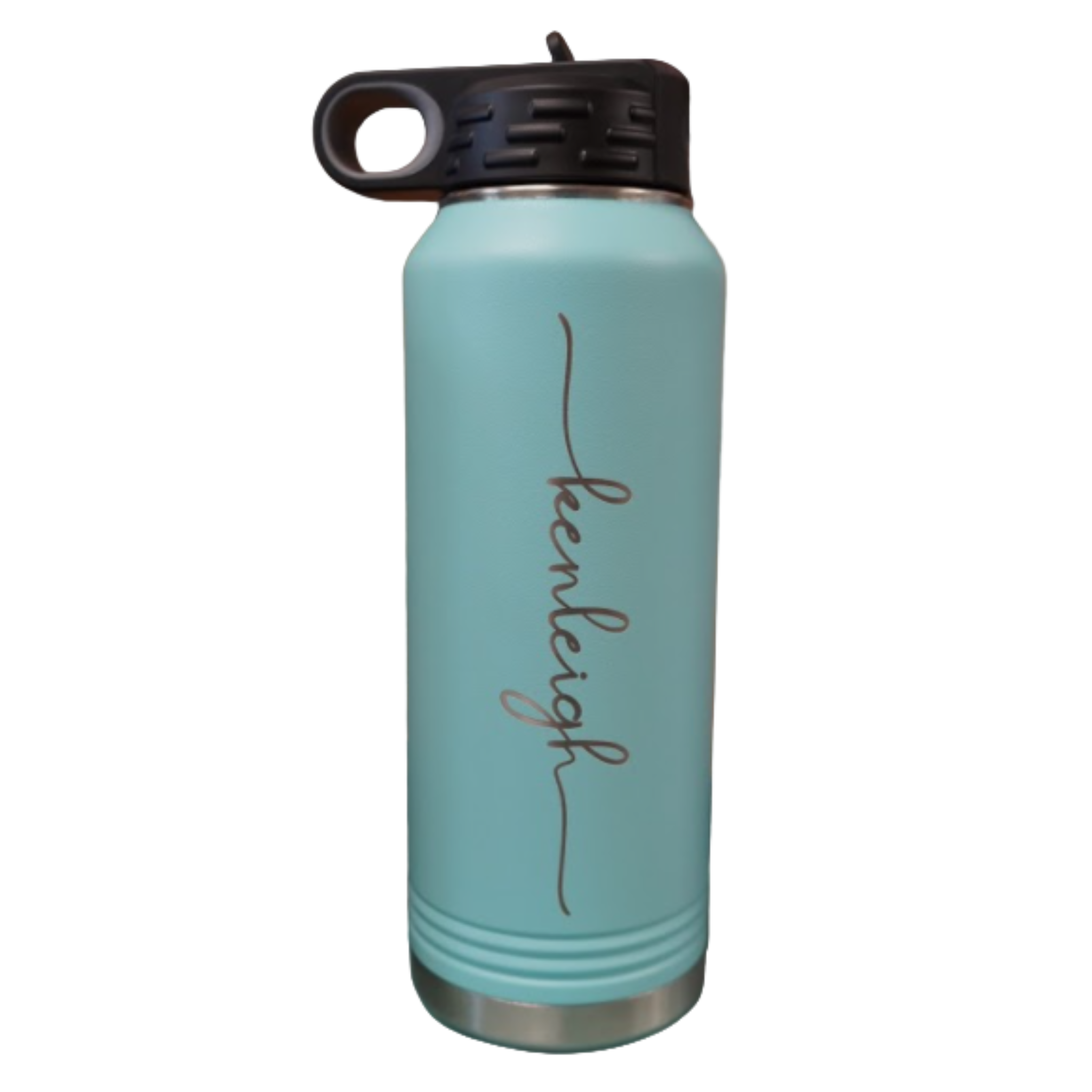Custom Teal Water Bottle