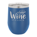Custom Royal Blue Wine Tumbler