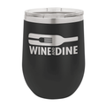 Custom Black Wine Tumbler