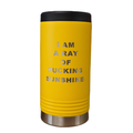 Custom Yellow Skinny Can Koozie