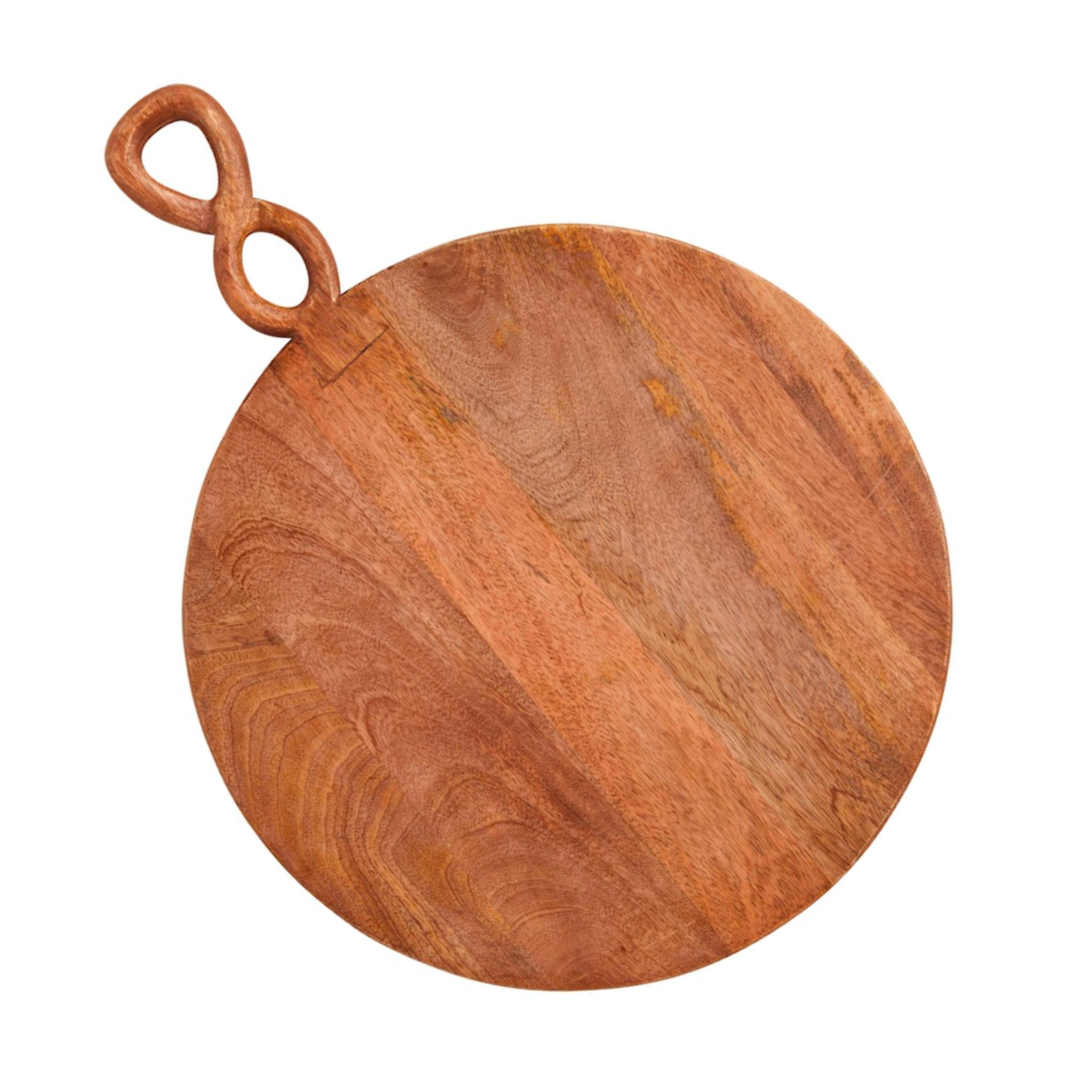 Large Twisted Handle Round Board