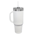 White 40oz Travel Tumbler