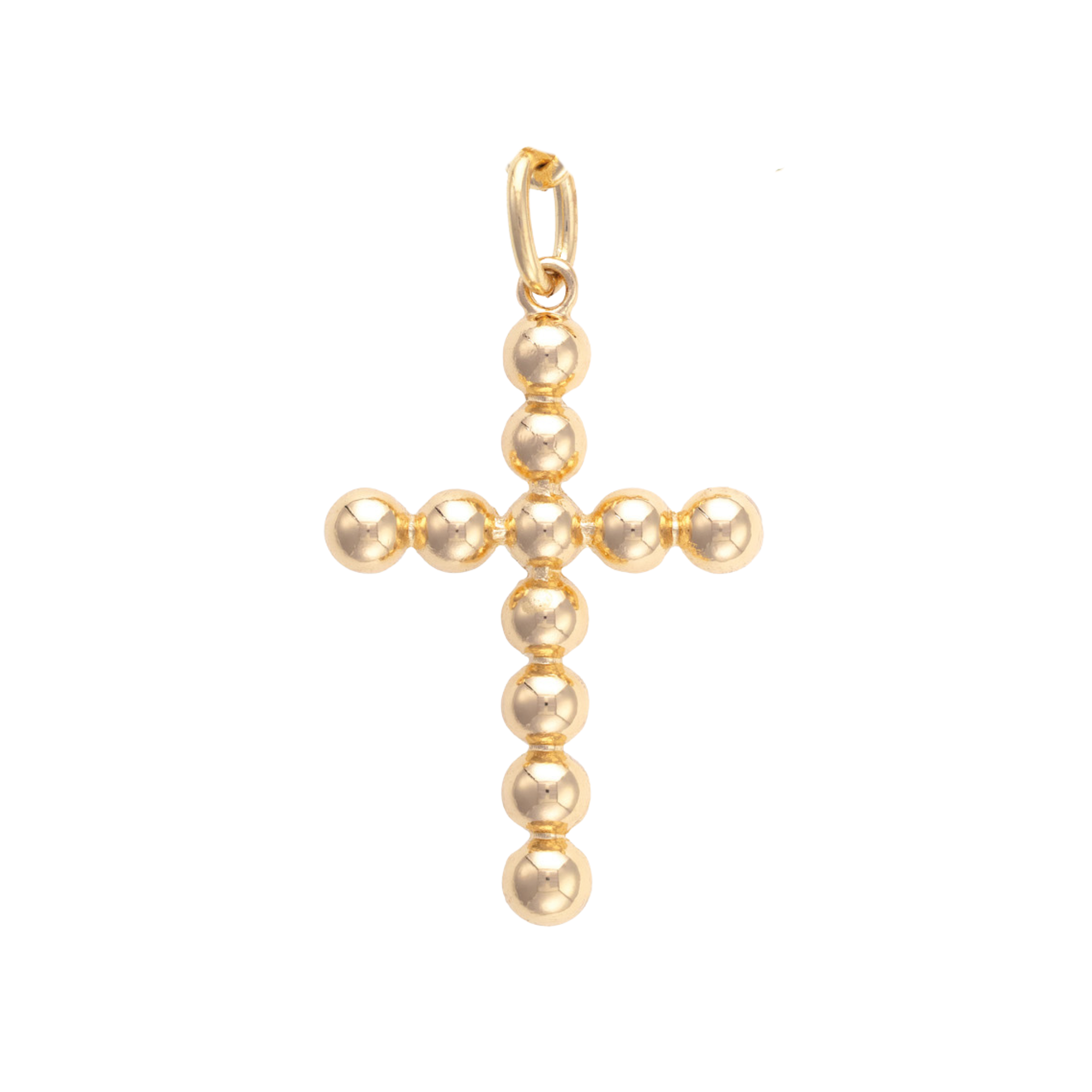 Beaded Cross Charm