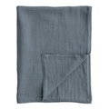 Blue Lace Trim Baby Blanket