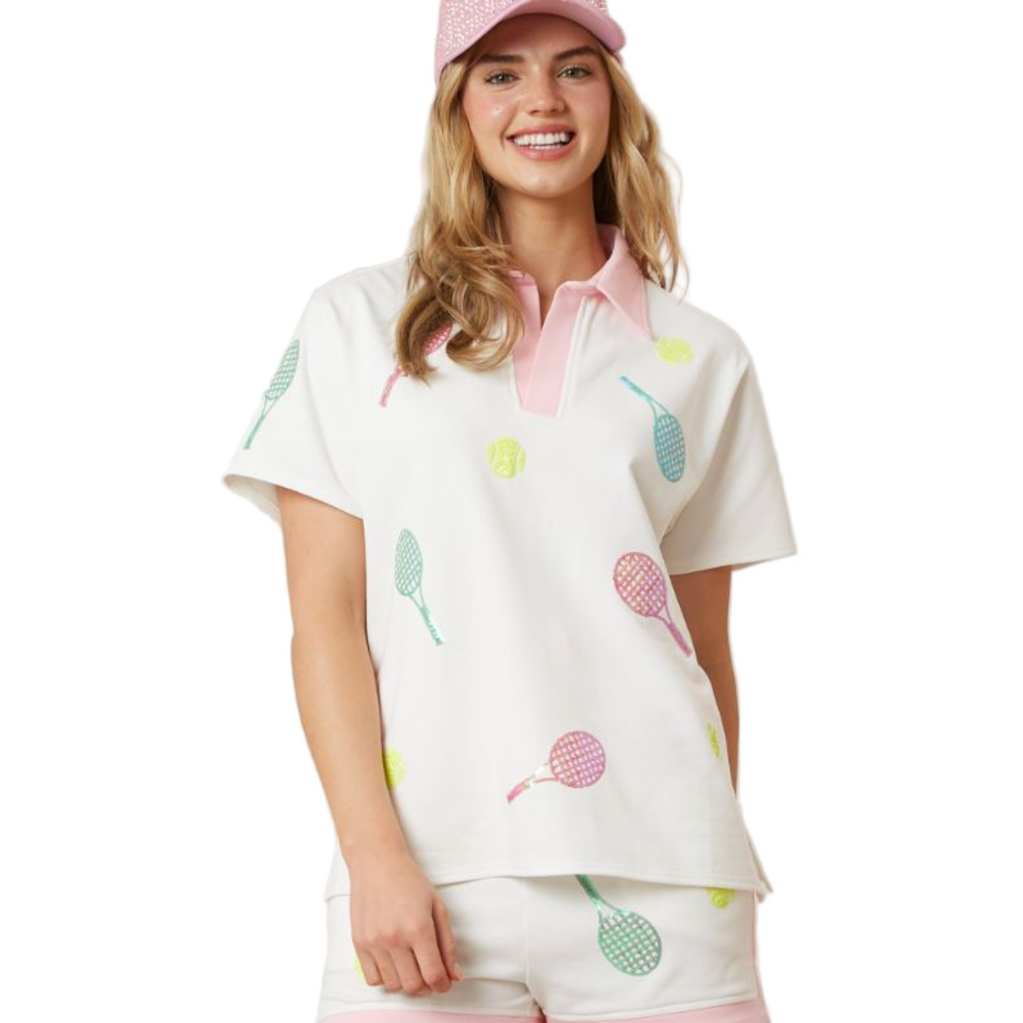 Tennis Sequin Top