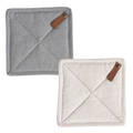Pot Holder with Leather Loop
