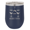 Custom Navy Wine Tumbler
