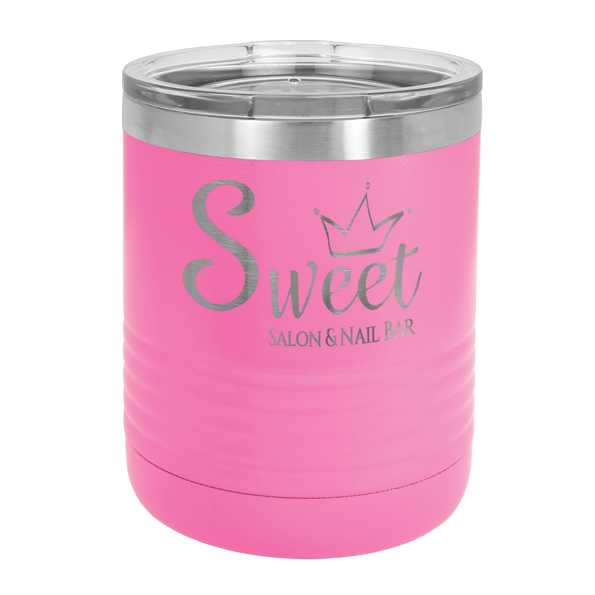 Custom Pink Lowball Tumbler