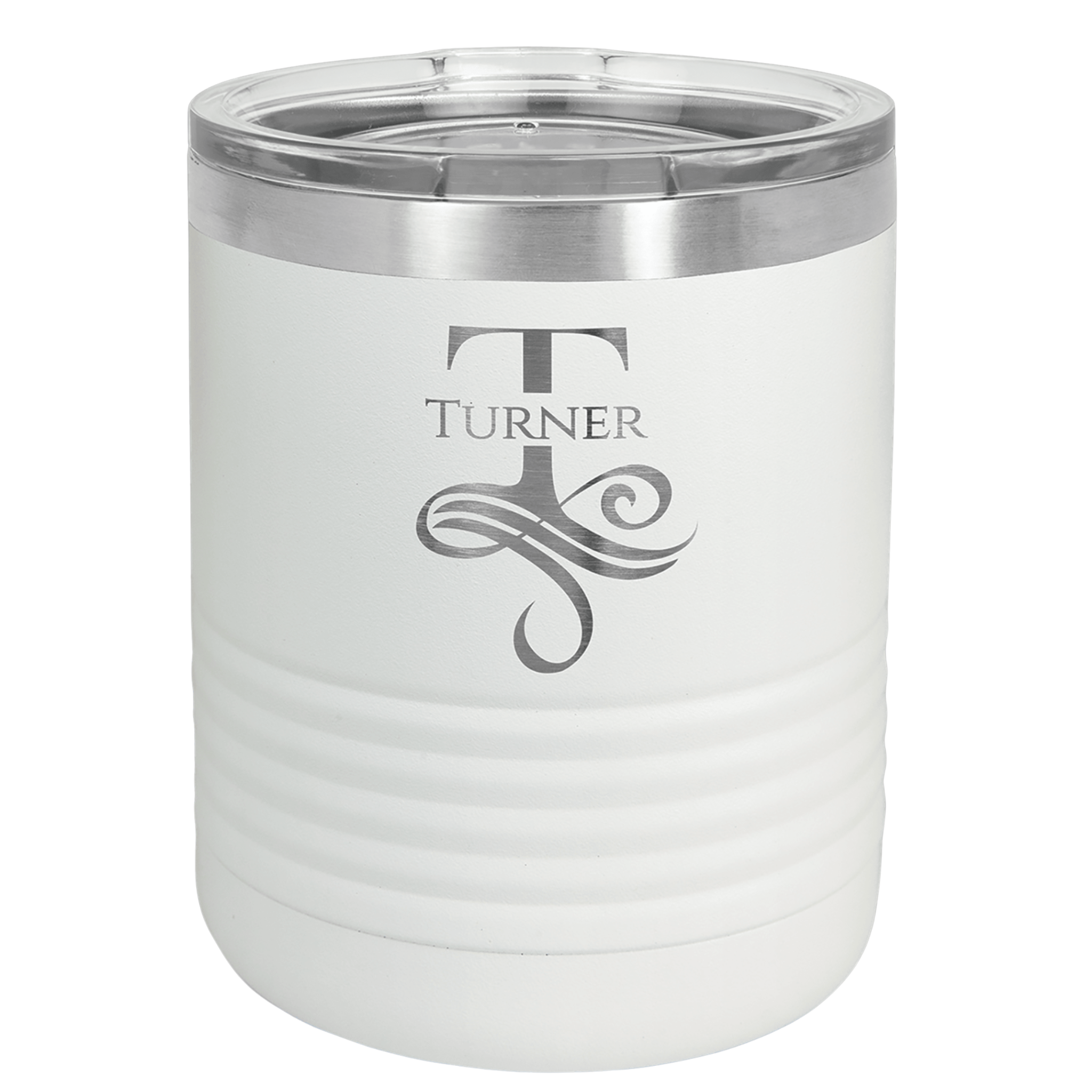 Custom White Lowball Tumbler