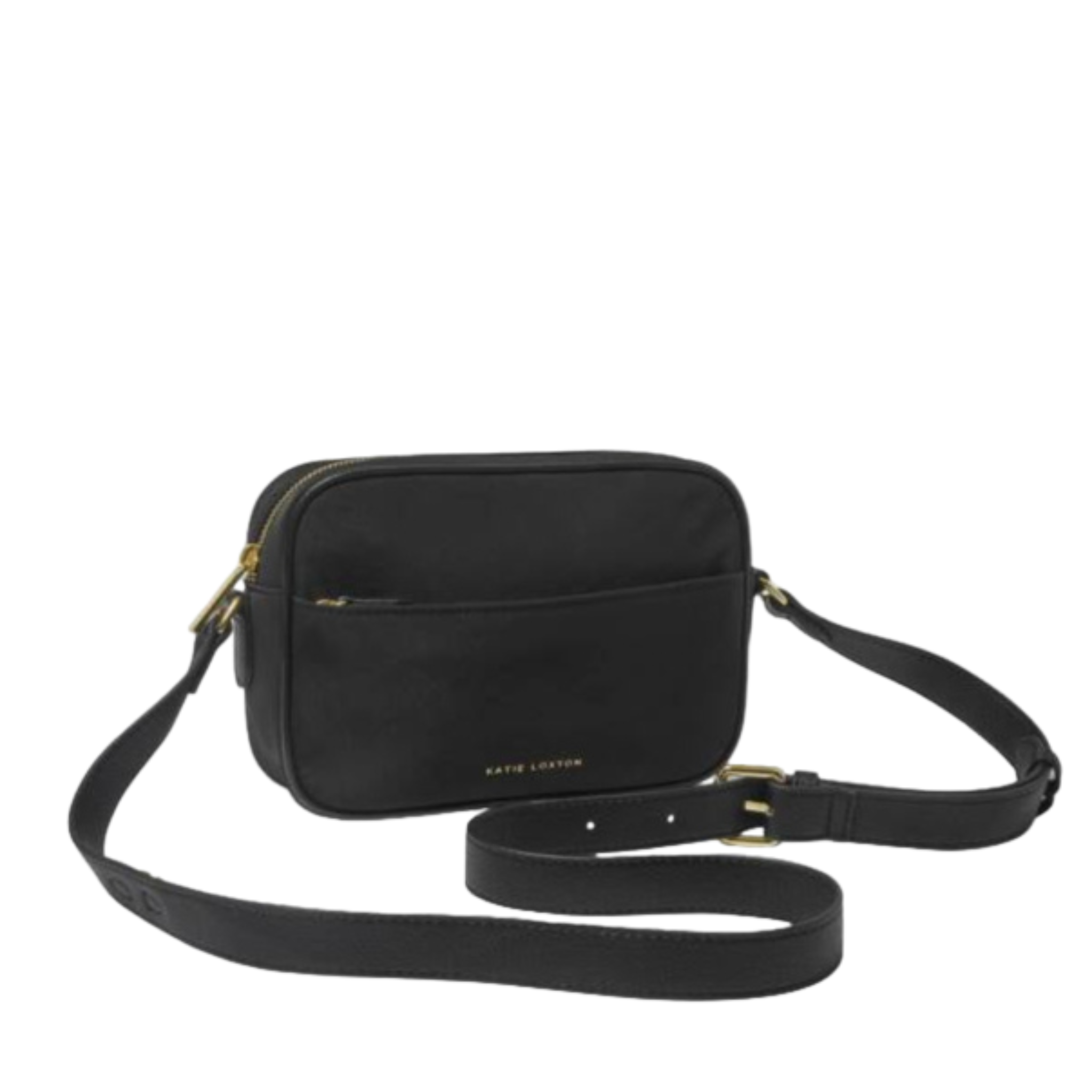 Nylon Luxe Crossbody Bag Black