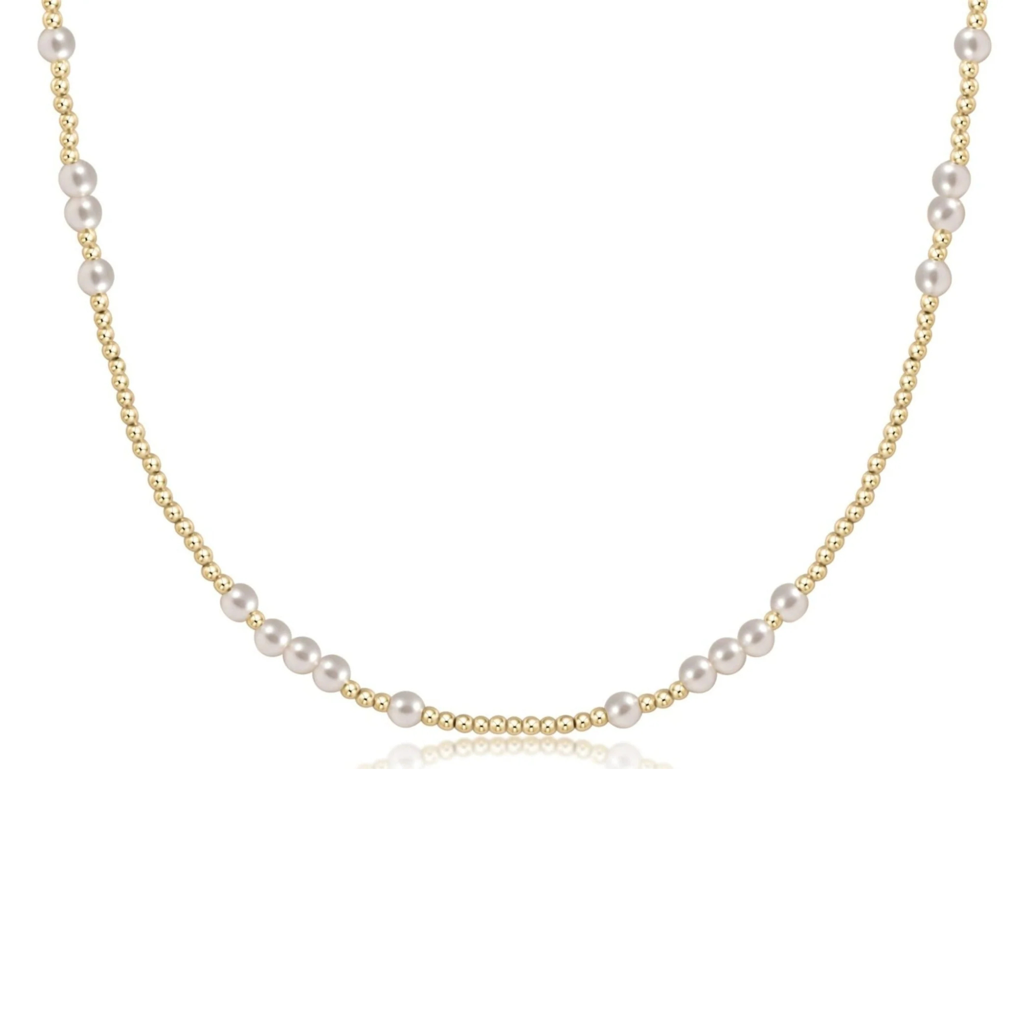 15" Choker Hope Unwritten - 4mm Pearl