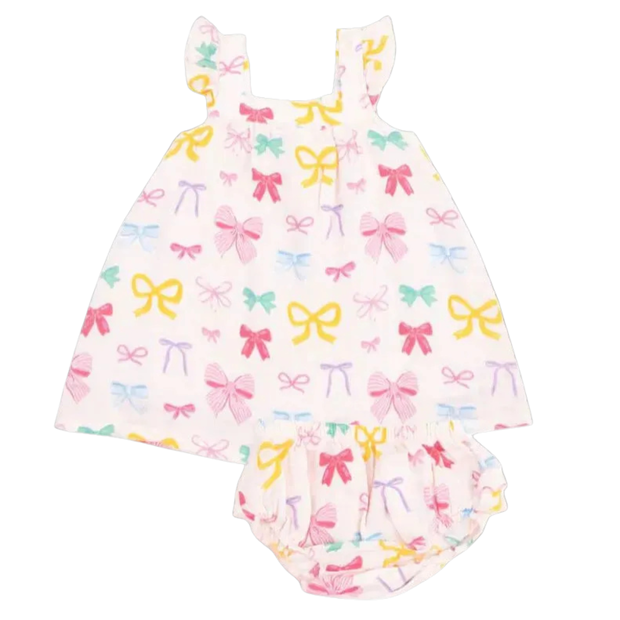 Colorful Bows Sundress & Diaper Cover