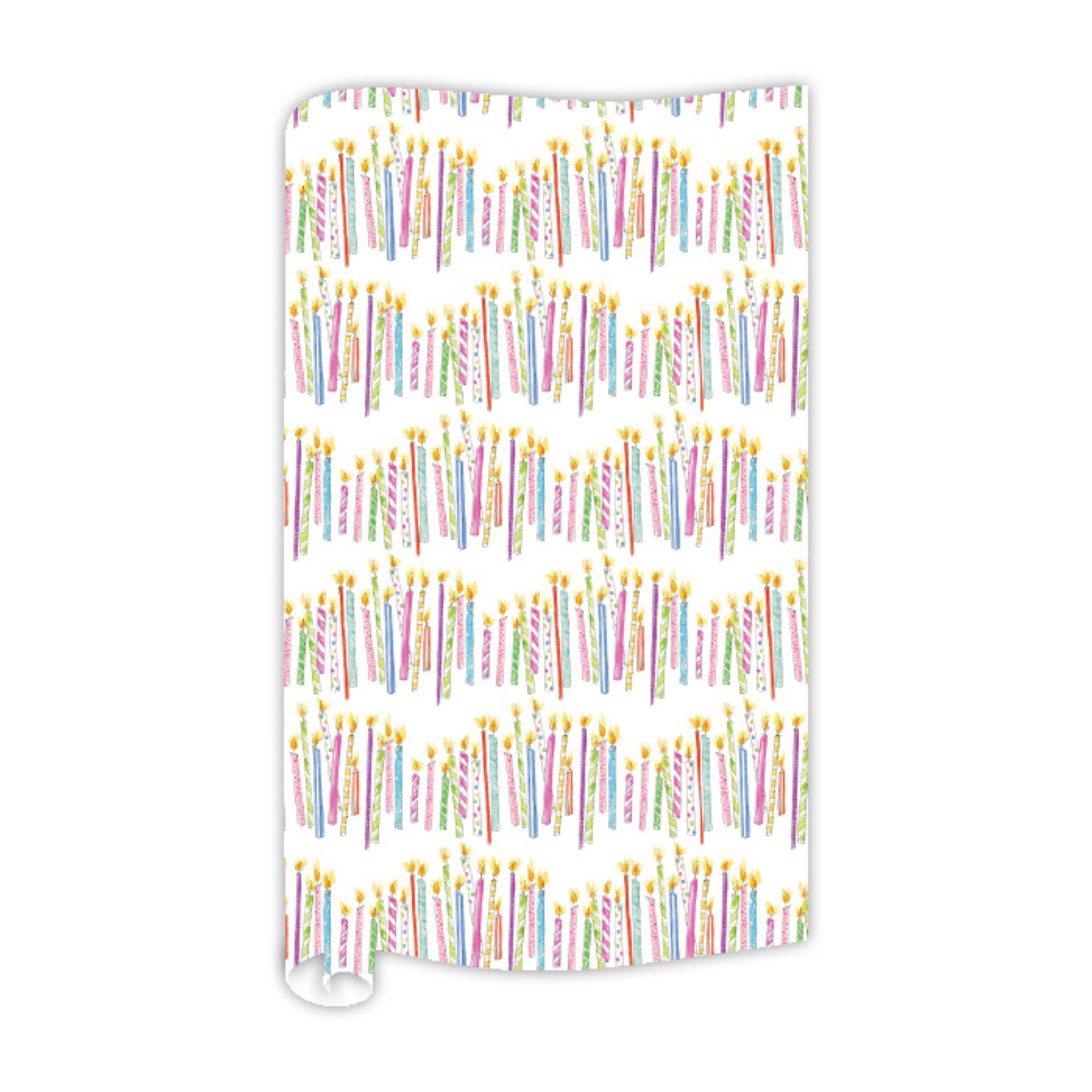 Bright Birthday Candles Wrapping Paper