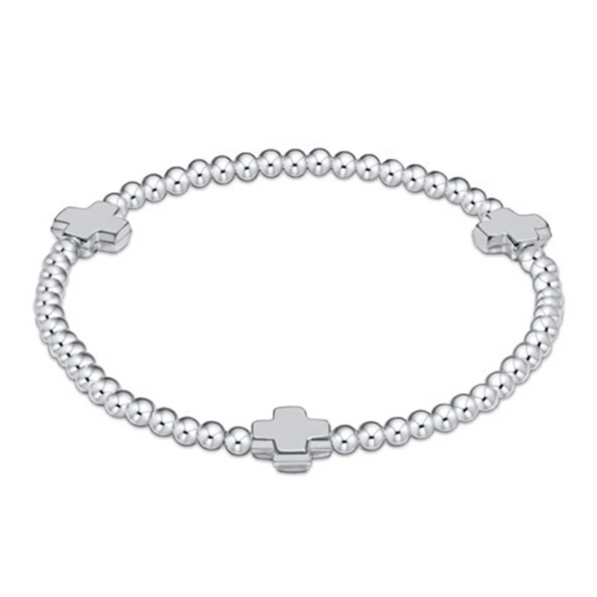 Signature Cross 3mm Sterling Bracelet