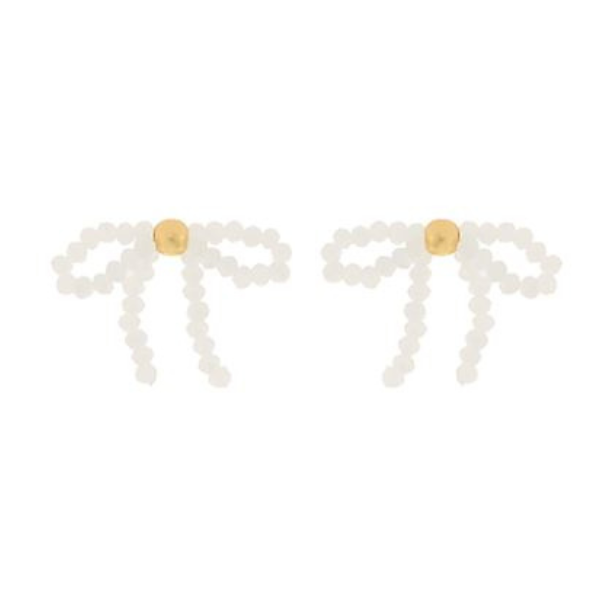 Glass Bow Earrings