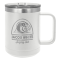 Custom White Coffee Tumbler