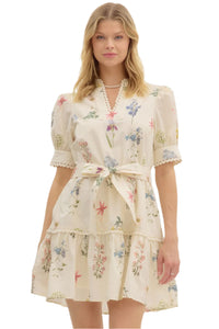 Charlotte Cream Floral Dress