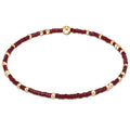 Hope Unwritten Wine Bead Bracelet Extends