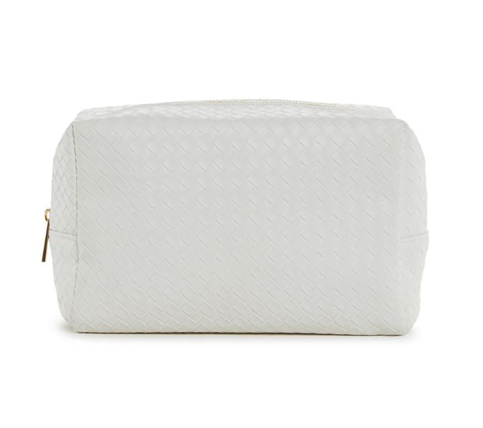 Luxe Woven Everyday Cosmetic Bag