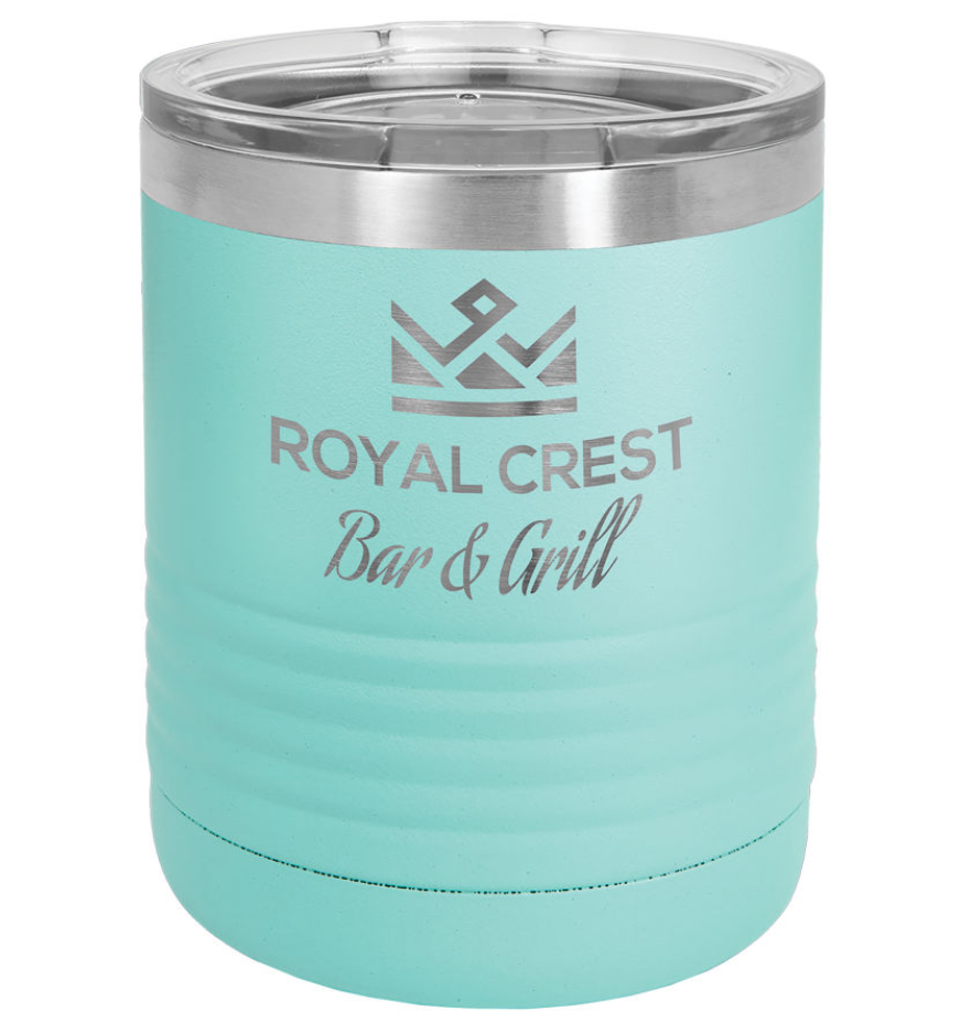 Custom Teal Lowball Tumbler