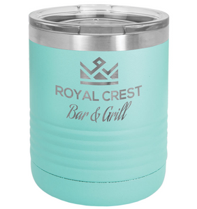 Custom Teal Lowball Tumbler