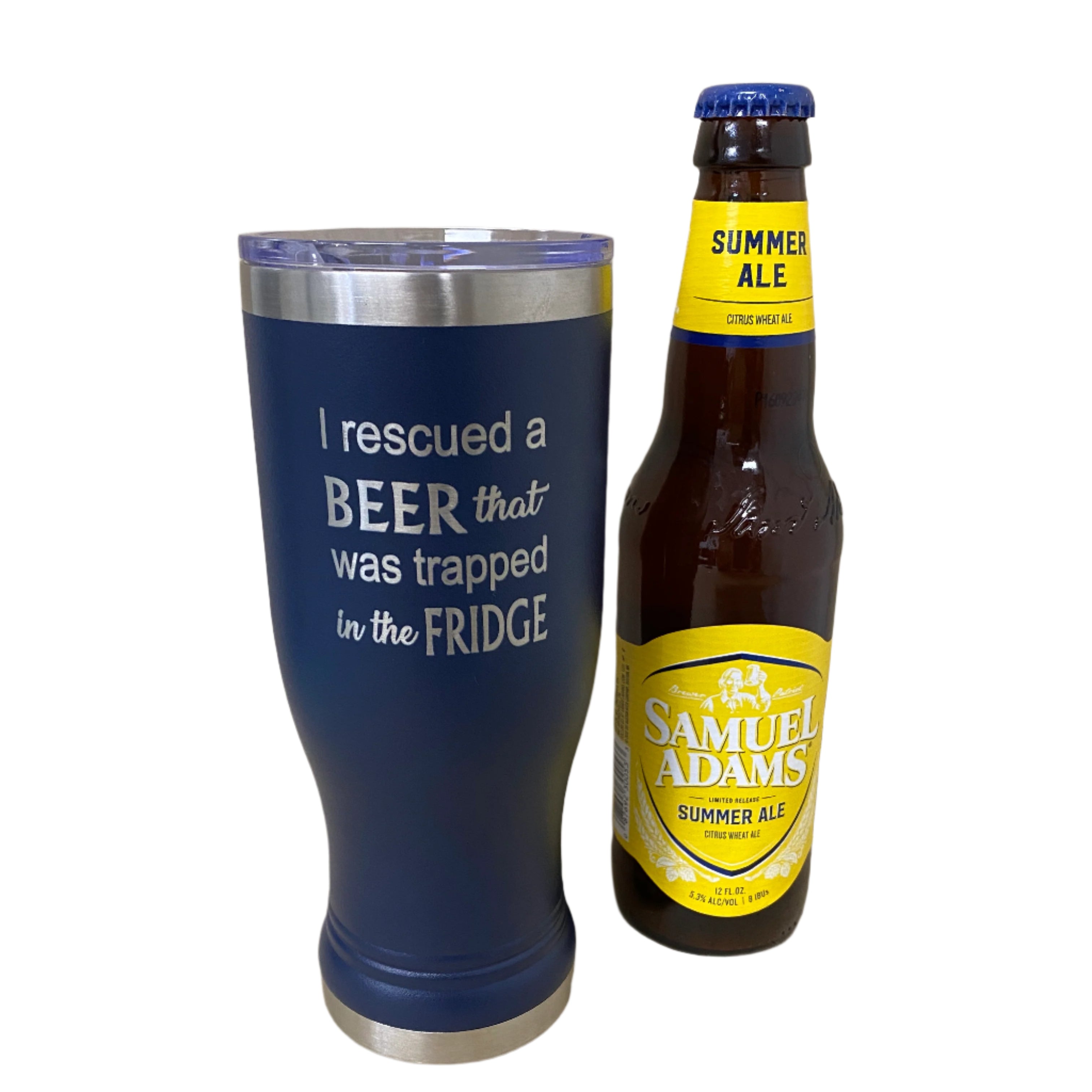 Custom Navy Pilsner Tumbler