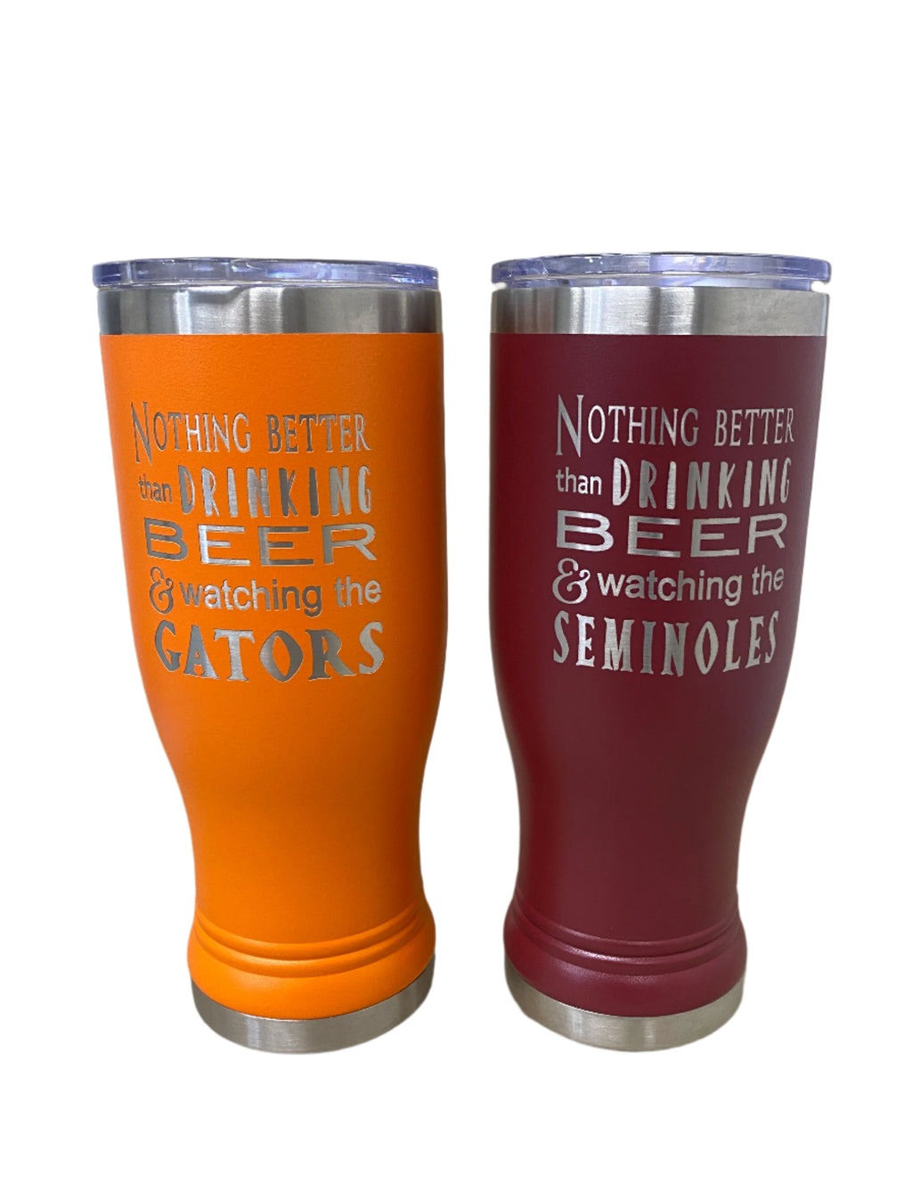 Custom Orange Pilsner Tumbler