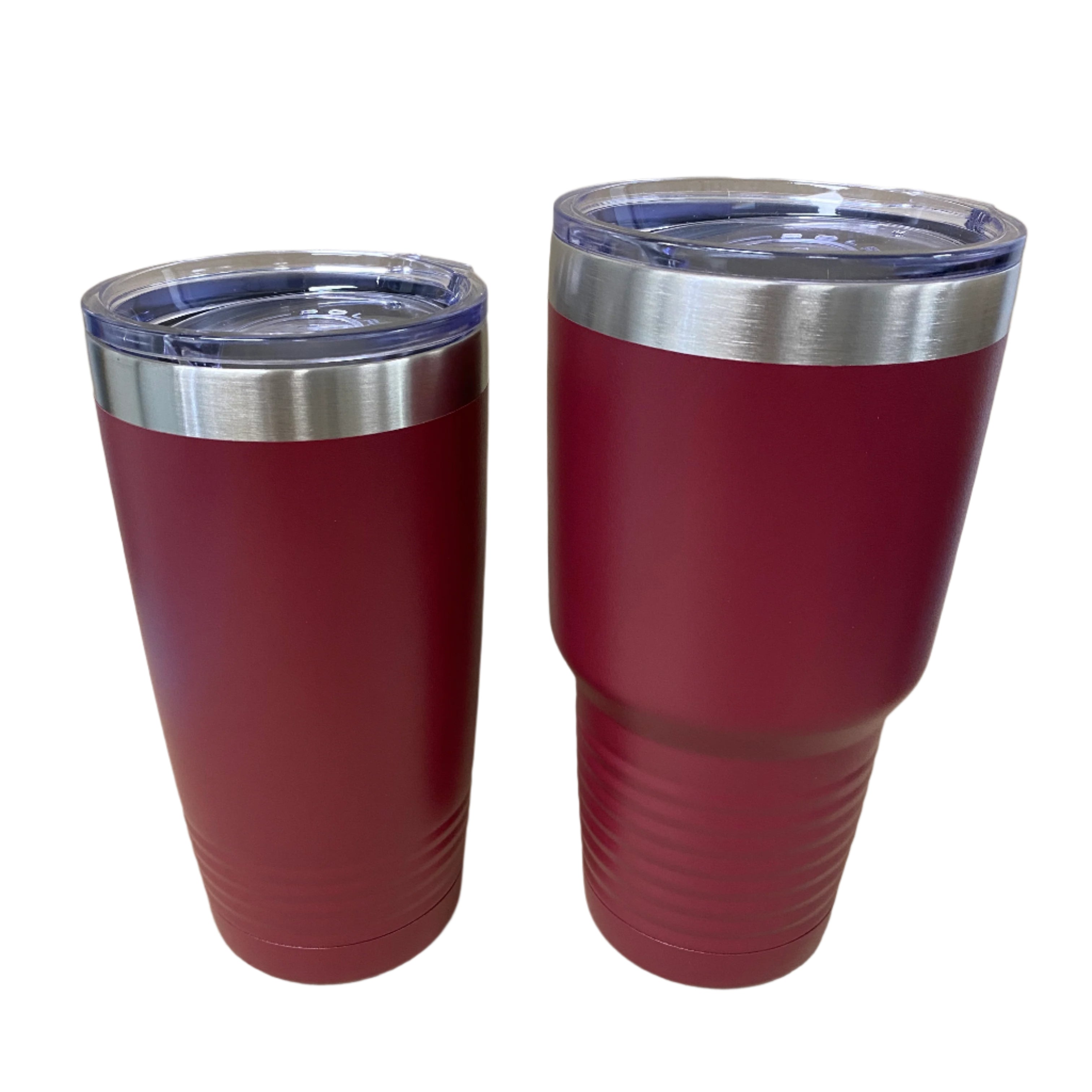 Custom Maroon Tumblers
