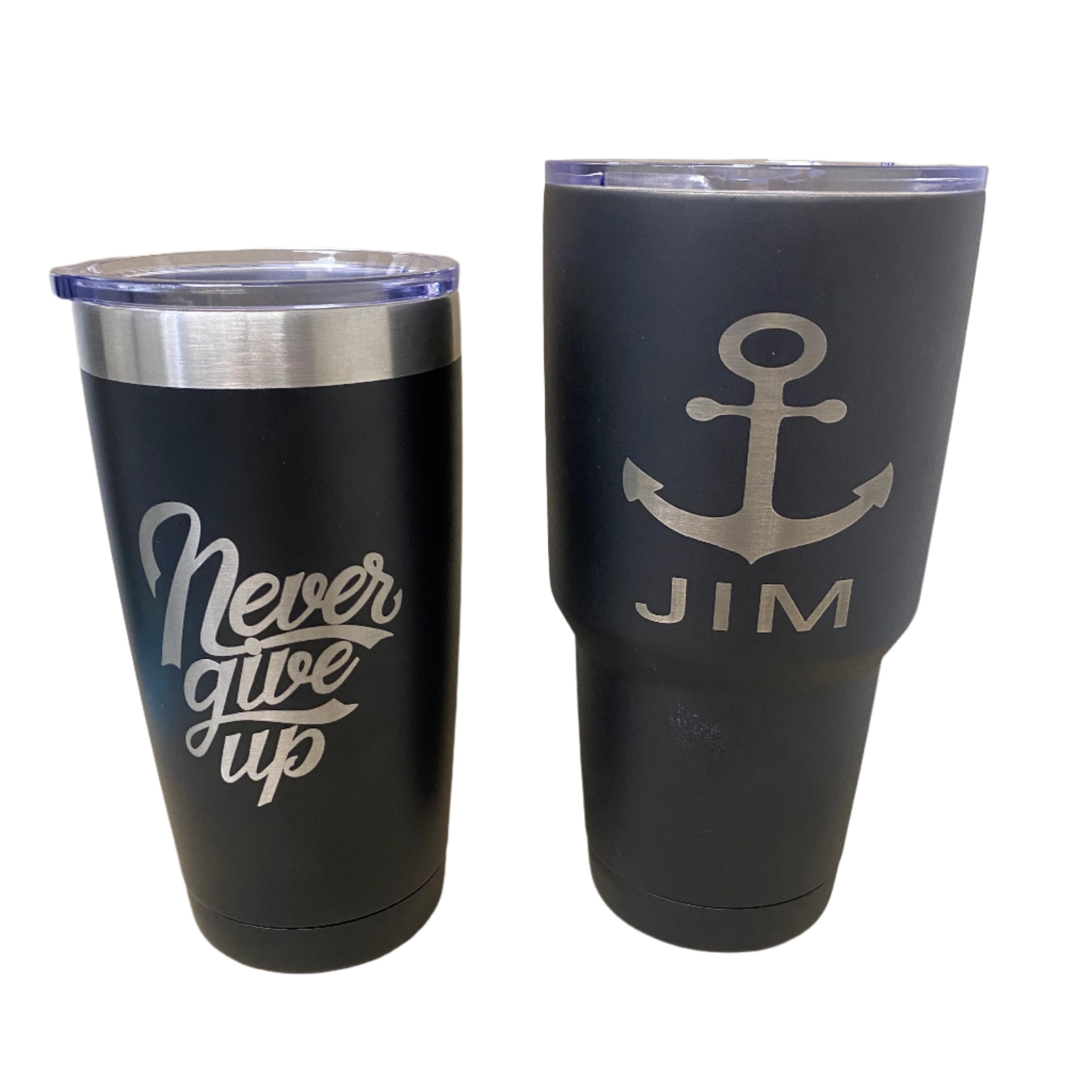 Custom Black Tumblers