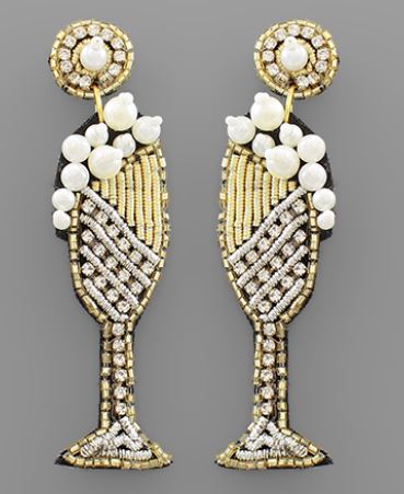 Champagne & Bubble Earrings
